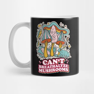 Fungal Funnies: Breathe Easy, Can't Breathalyze Mushrooms Mug